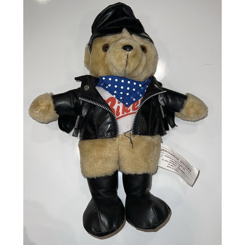 Vintage Harley Davidson Biker Mates Plush Toy Motorcycle Big Al Bear READ DETAIL